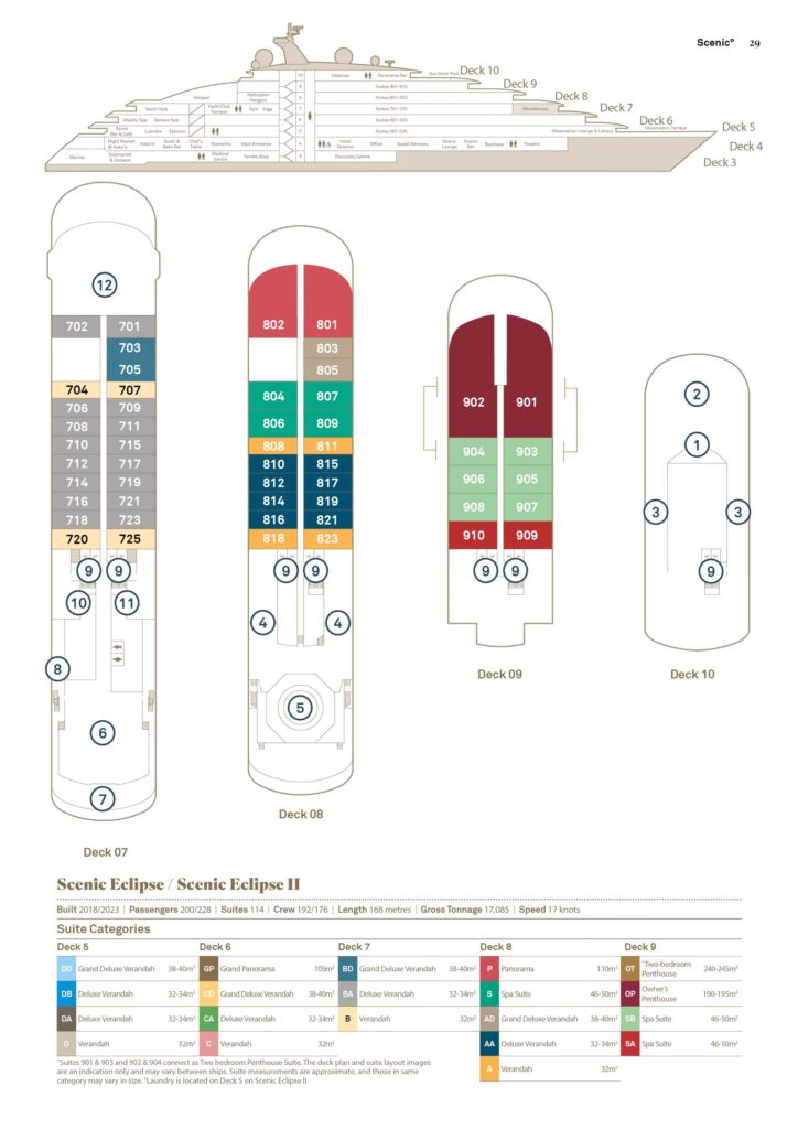 Deckplan Scenic Eclipse II
