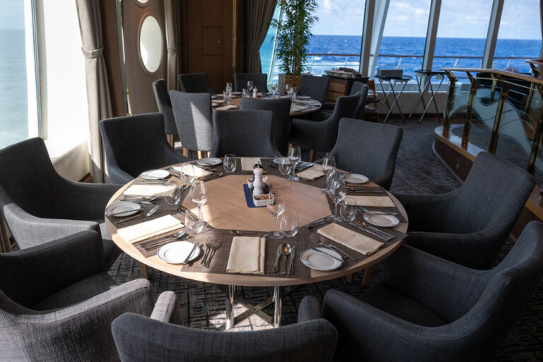 Aune Restaurant im Antarktis Expeditionsschiff MS Fram von Hurtigruten