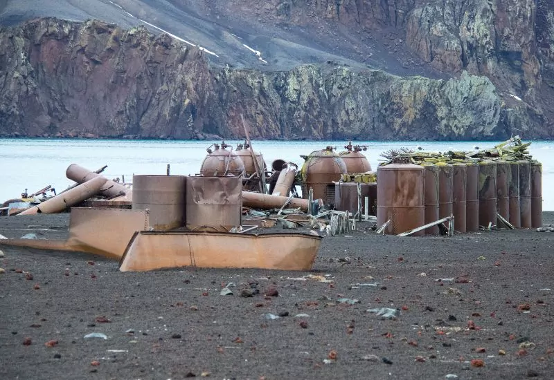 Deception Island in der Antarktis 