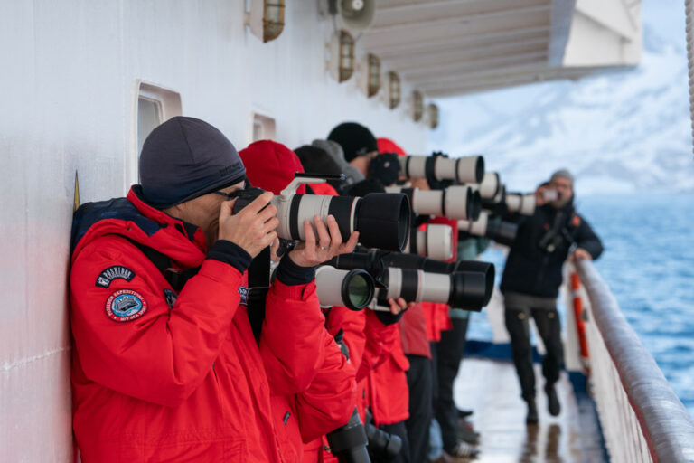 Foto Workshop an Bord in der Antarktis