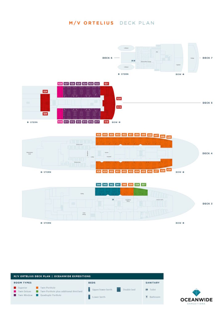 Ortelius Deckplan Oceanwide Expeditions