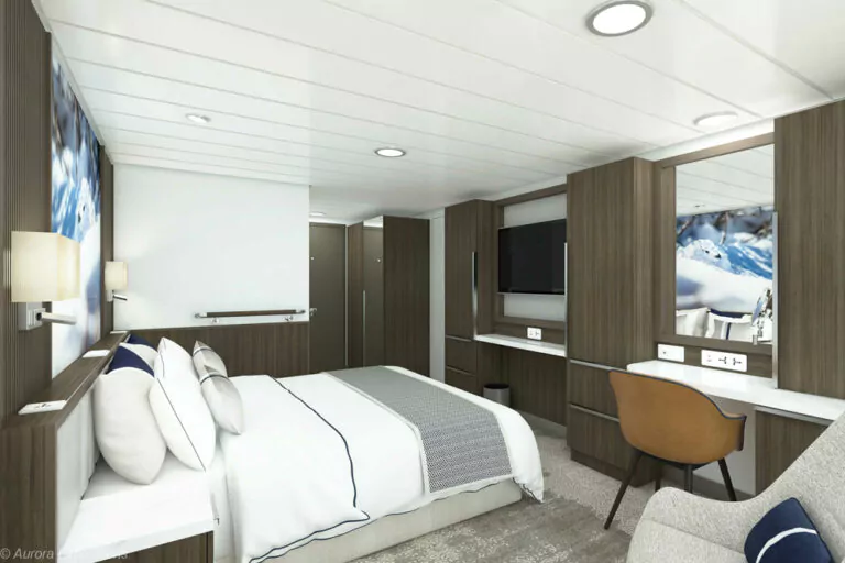 Balkon Kabine Kategorie C Render der Douglas Mawson