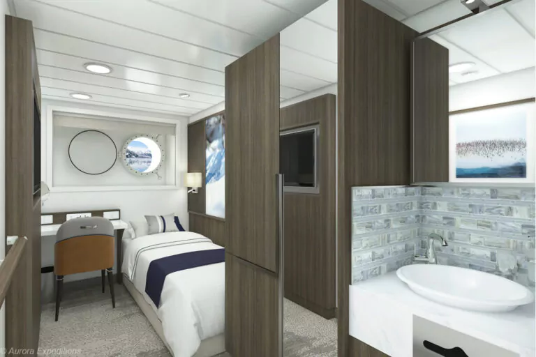 Kabine Single Render der Douglas Mawson