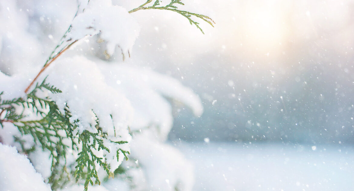 Sankt-Lorenz-Strom im Herzen des Winters
