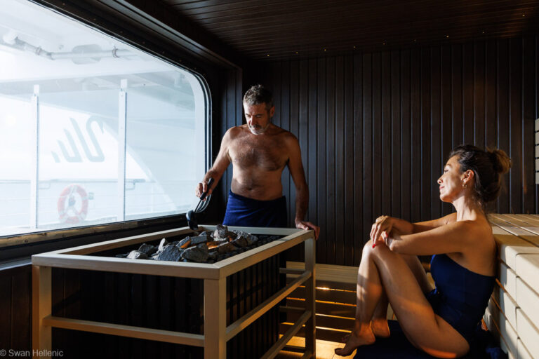 Sauna auf der SH Vega von Swan Hellenic