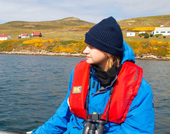 Daria Startseva in New Island Falklandinseln